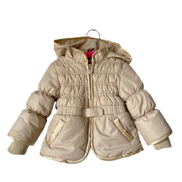 London Fog Other - London Fog Gold Puffer Hooded Coat Jacket 18 Months